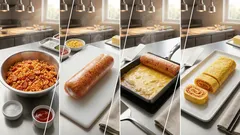 お弁当映えも◎ ケチャップライスを巻く「オムライス風玉子焼き」簡単レシピ