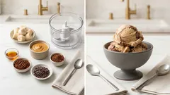 冷凍バナナで混ぜるだけ：ピーナッツバター×ココアの濃厚ヴィーガンジェラート