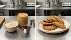 材料3つでさくっと焼ける:オートミール×ピーナッツバターの型抜きクッキー