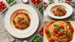 ミニトマトで作るパスタ・ポモドーロ:にんにく香るオリーブオイルで甘みを引き出す