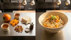 めんつゆで味がすぐ決まる「柿の白和え」—混ぜるだけの秋の副菜レシピ