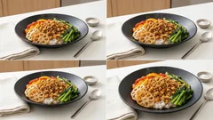 冷凍豆腐でそぼろ風に：シャキッとれんこん入り豆腐ビビンバの作り方