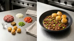 仕上げに「パイの実」を混ぜるだけ：サクッと香ばしいキーマカレーアレンジ