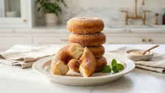 米粉×絹豆腐で外カリ中もち:低温でじっくり揚げる豆腐ドーナツの作り方