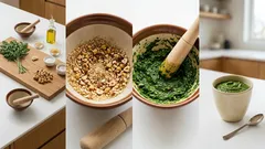 捨てがちな人参の葉がごちそうに。バジルなしで作るジェノベーゼ(ペスト)