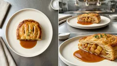 冷凍パイシートでサクサクに：りんご酢をひとさじ加えるアップルパイ（6個分）