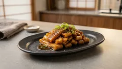 のり巻きの具だけじゃない。かんぴょうの照り焼きカルビ風—香ばしくてご飯が進む一皿