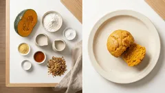 レンジで40秒、卵・乳なしでもふんわり。ヴィーガンかぼちゃ蒸しパンの簡単レシピ