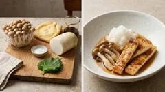 あと一品に助かる：香ばし油揚げとしめじの「みぞれポン酢」和え