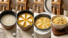 炊飯器に入れて炊くだけ:コーンと6Pチーズのやさしいコーンご飯