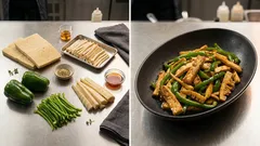 お肉なしでもしっかり味:高野豆腐で作る「チンジャオトーフ」簡単炒めレシピ